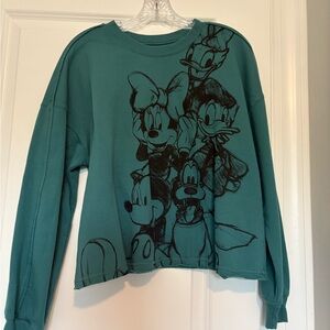 Teal Disney Character Sweatshirt